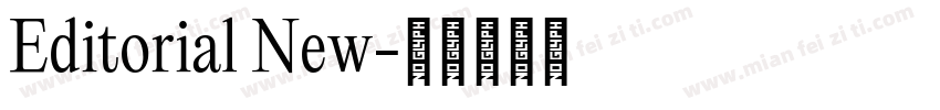 Editorial New字体转换